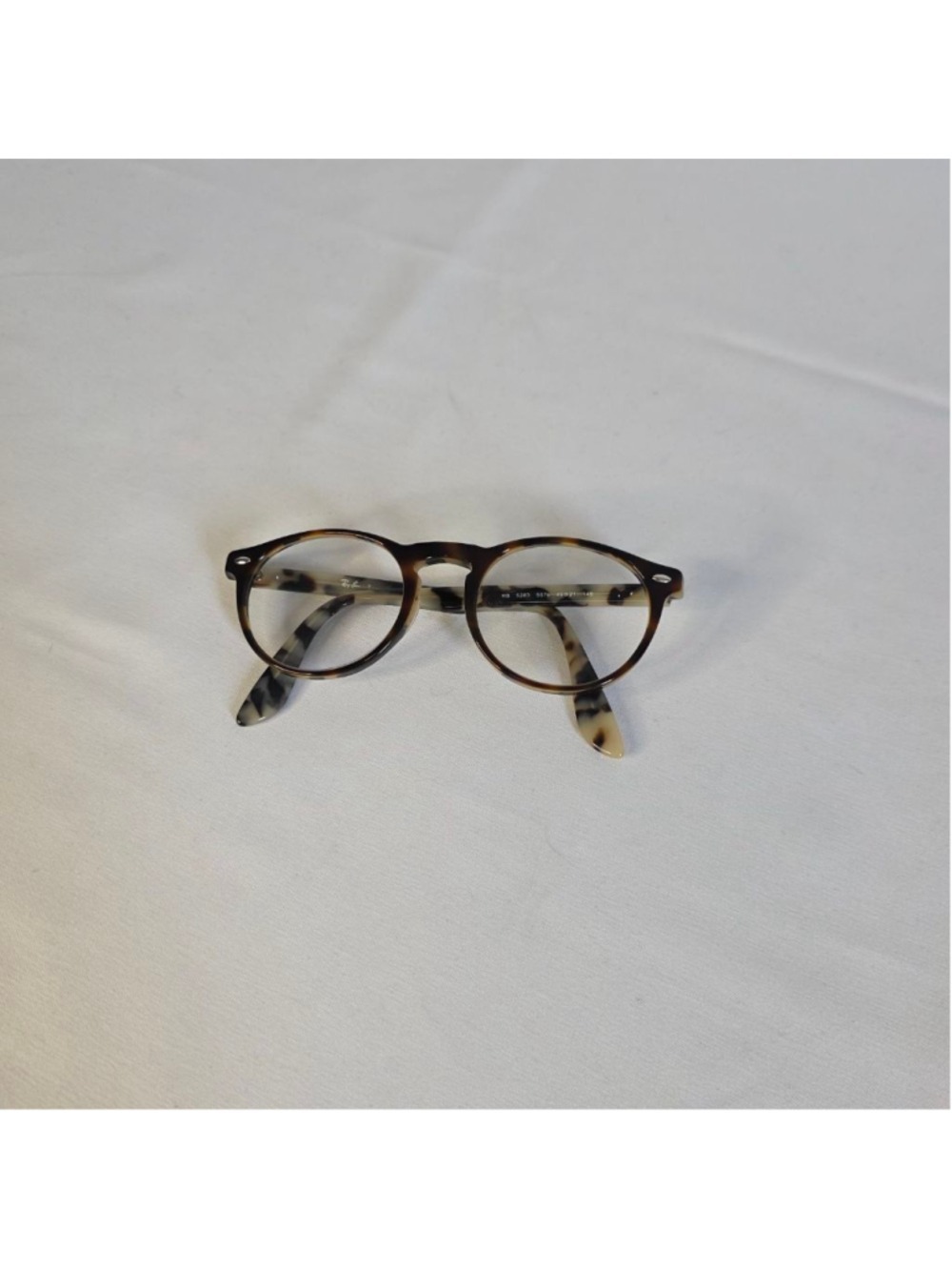 Ray-Ban Glasses Brown Beige Tortoiseshell Round